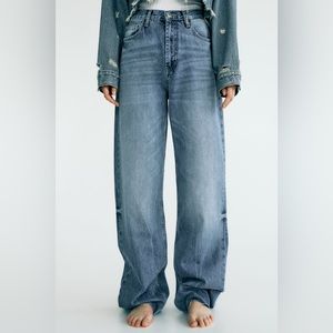Zara wide leg full length jeans Abercrombie American eagle Levi’s gap everlane